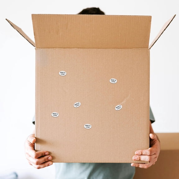 WEUVEB 14440Pcs China Stickers Silver Waterproof Adhesive Labels for Packaging