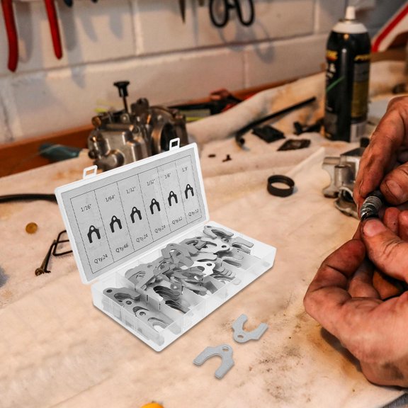 WEUVEB Universal Auto Alignment Shims Silver for Car Use Easy Installation 144Pcs