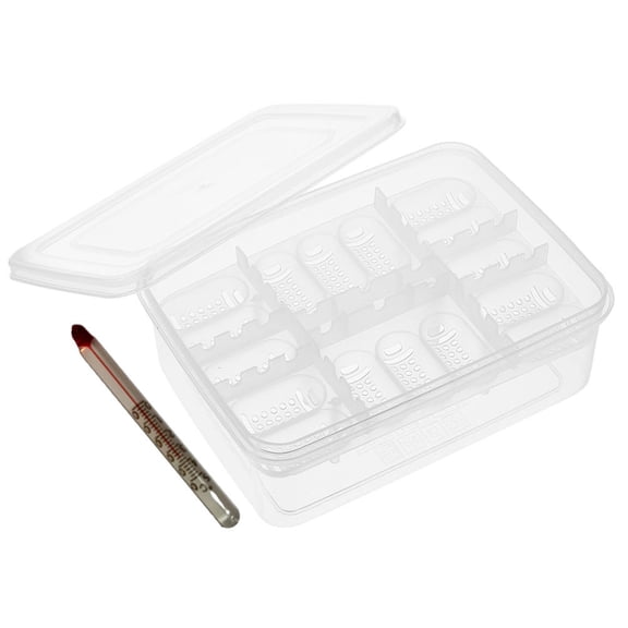 WEUVEB Lightweight Plastic Reptile Breeding Box with Transparent Cover for Eggs