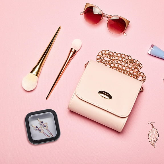 WEUVEB Storage Tin Box Square Iron Tins Iron 16Pcs 2.28X2.28X0.98in