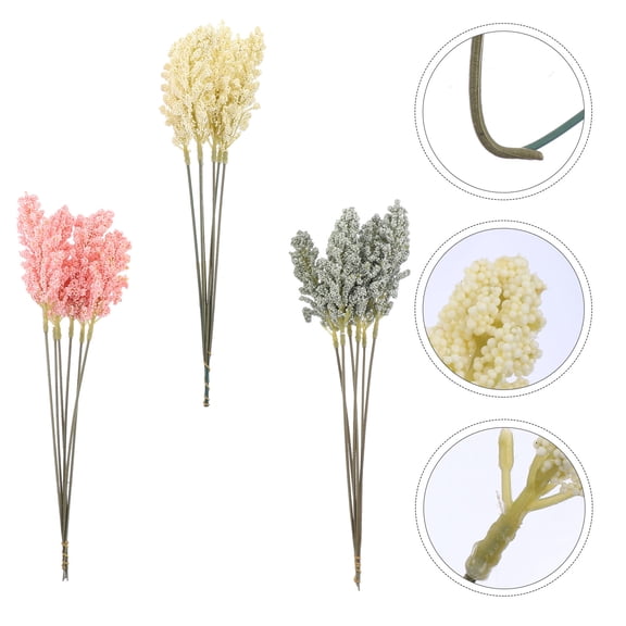 WEUVEB Artificial Ears Artificial Millet Ears Plastic Home Decoration General Users Harvest 18PCS