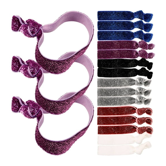 WEUVEB 18pcs Goodie Bag Fillers Hair Ties for Girls with No Crease Assorted Colors