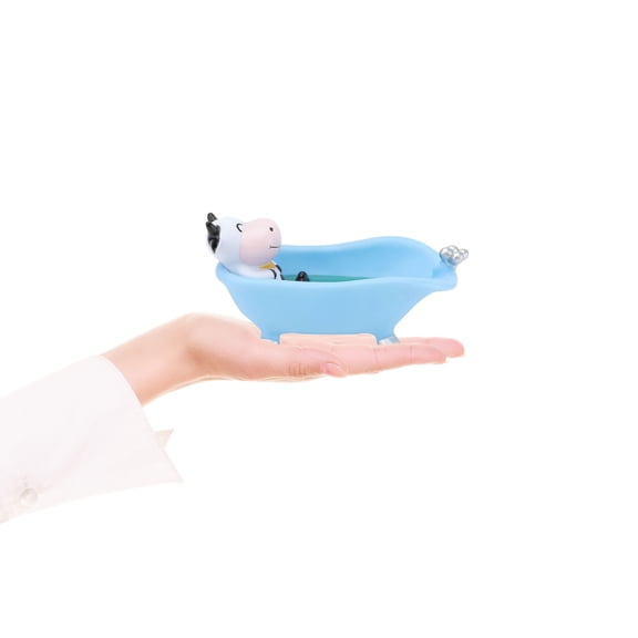 WEUVEB 1PC Cartoon Soap White Soft Plastic Storage Cartoon Animal Shape for Home Use