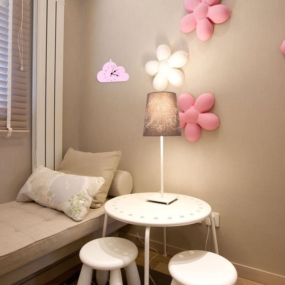 WEUVEB -Shaped Clock with Exposed Pointers for Bedroom Desktop