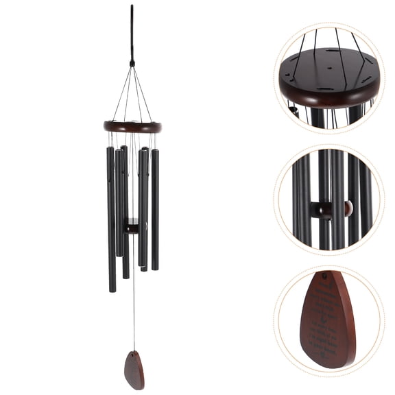 WEUVEB 1Pack Memorial Wind-Bell Delicate Metal Home Accessory for Indoor Decoration 4.52X4.52X31.44in