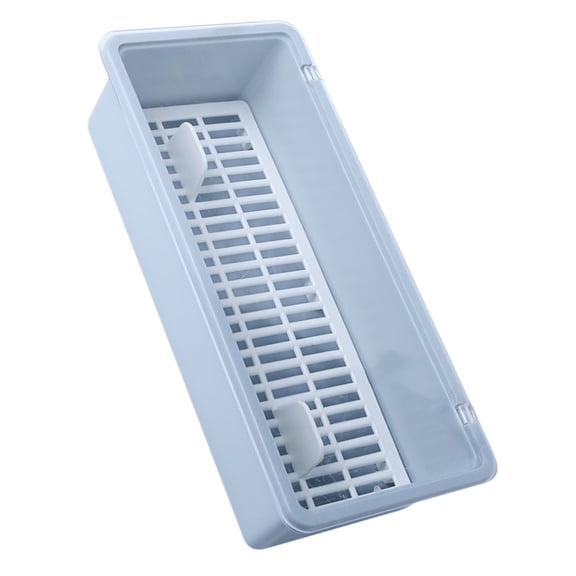 WEUVEB Kitchen Storage Drain Box ABS Household Wash Basin Organizer Container 1 Piece