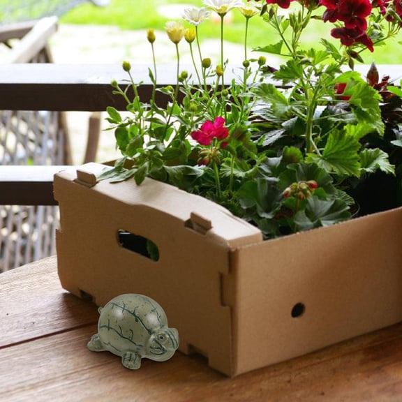 WEUVEB 1Pack Resin Sea Turtle Adornment Lifelike Turtle Statue for Use 7.00X5.20X4.50Cm