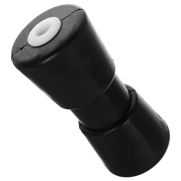 WEUVEB 1Pack Round Boat Trailer Keel Roller in Black PP for Stable Support and Guidance