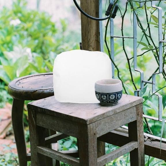 WEUVEB 1-Pack White Insulated Tea Cozy with Polyester Fabric to Keep Tea Warm Longer and