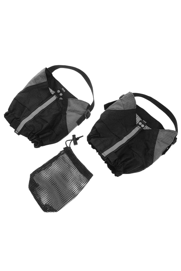 1Pair Black Breathable Outdoor Sandproof Shoe Covers for Boots Hiking and Snow