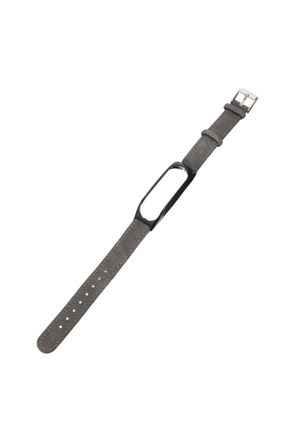 Fitness Tracking Compatible Watch Band Grey Denim 1Pc