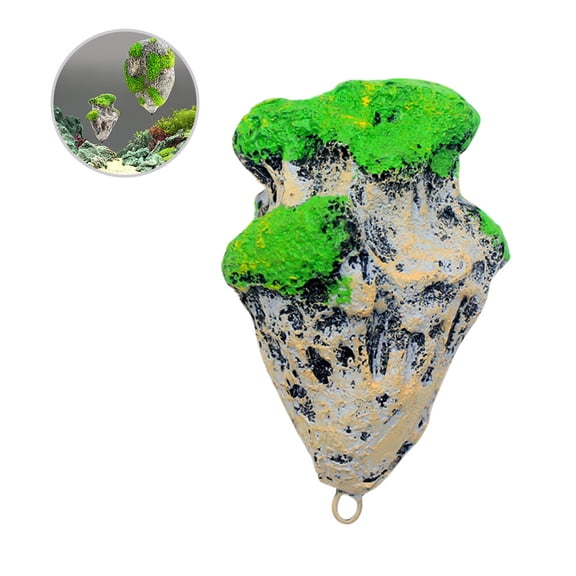 WEUVEB Fish Tank Floating Decorations Irregular Floating Rock 1Pcs