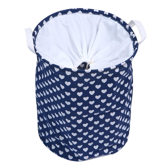 WEUVEB Large Folding Clothing Storage Bucket with Drawstring Closure, Home Organizer for Laundry, Toys, and More, 1 Pc