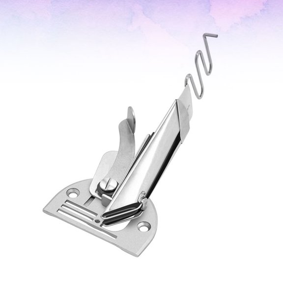 WEUVEB 1Pc Durable Silver Sewing Machine Presser Lock Foldable Pull Barrel Edging Tool