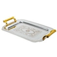 thumbnail image 1 of WEUVEB 1Pc Golden Tray For Steaming And Serving Suitable For Pastry Shop Use, 1 of 8
