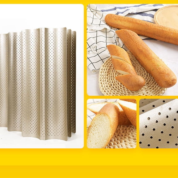 WEUVEB Non-Stick Golden Baking Tray for Bread and Cooking, 1 Piece Oven-Safe Pad for Easy Cleanup