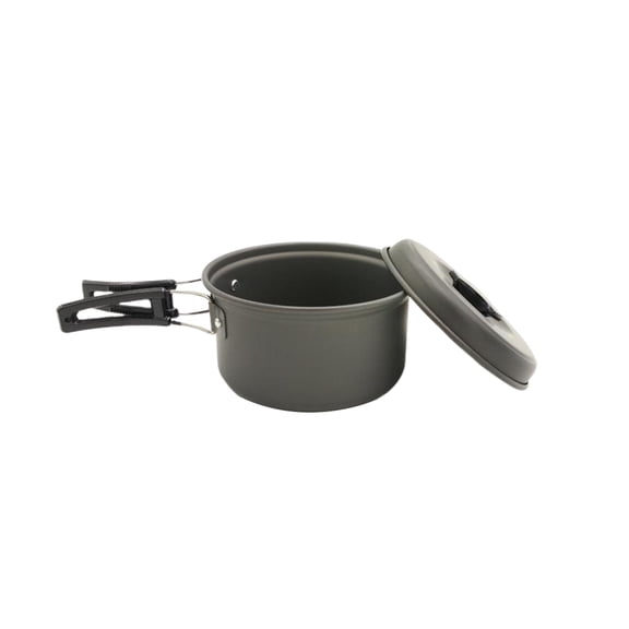 WEUVEB Black Cooking Pot Multi-Function Open Fire Heating for Home Use 1Pc