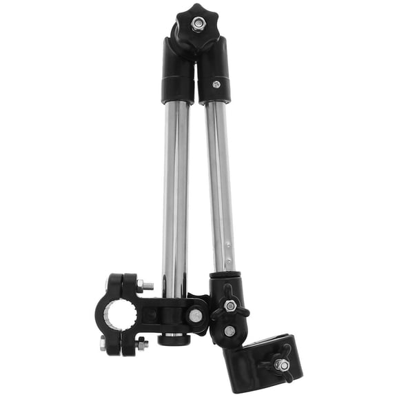 WEUVEB 1Pc Umbrella Stand for Bike Black Folding Style Practical Holder for Rain Or Sunny Ride