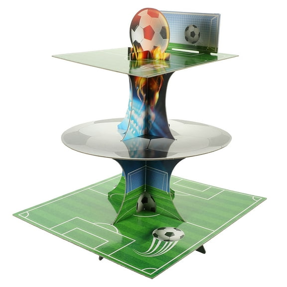 WEUVEB Multi-Function Football Cake Holder for Family Gatherings and Parties, Sports Themed Cake Stand