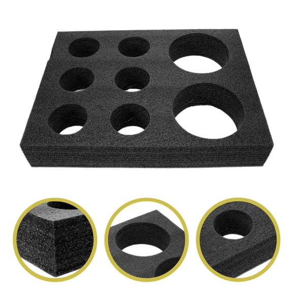 WEUVEB Black Takeout Cup Holder Tray for Secure and Convenient Beverage Transport in Cafes, Restaurants, and Food