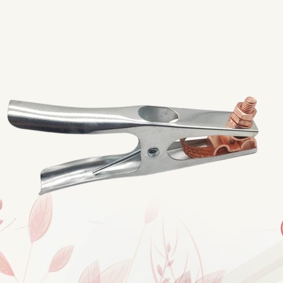 WEUVEB 1Pcs Earth Clamp Welding Copper Silver for Grounding Tasks
