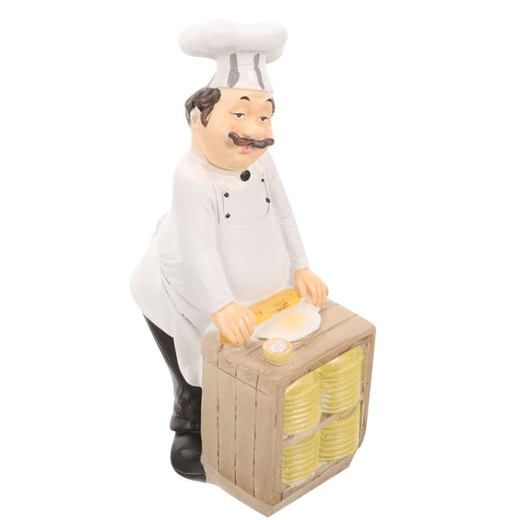 WEUVEB 1Pcs Figurines Resin Figurine Ornament for Home Kitchen Decoration Indoor Garden