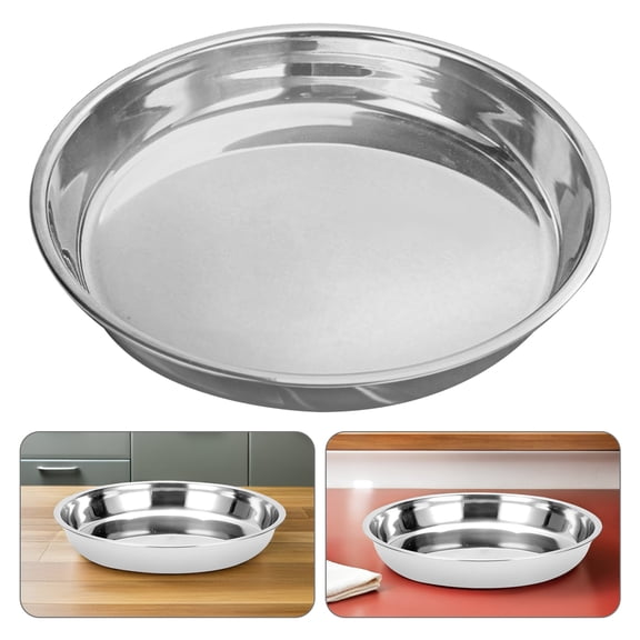 WEUVEB 1Pc Stainless Steel Bbq Supplies Barbecue Plate for Picnics and Camping