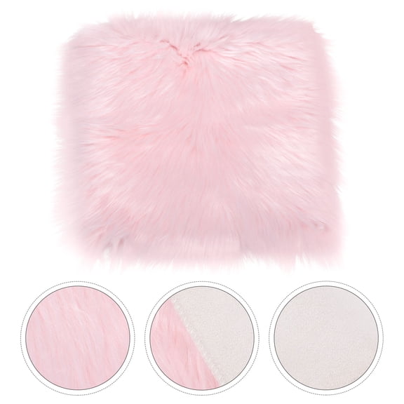 WEUVEB 1Pc Long Plush Background Mat Pink Cozy Backdrop for Indoor Decor