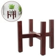 thumbnail image 1 of WEUVEB Flower Pot Holder Stands Wooden Flowerpot Stand Terracotta Red 1Set, 1 of 8