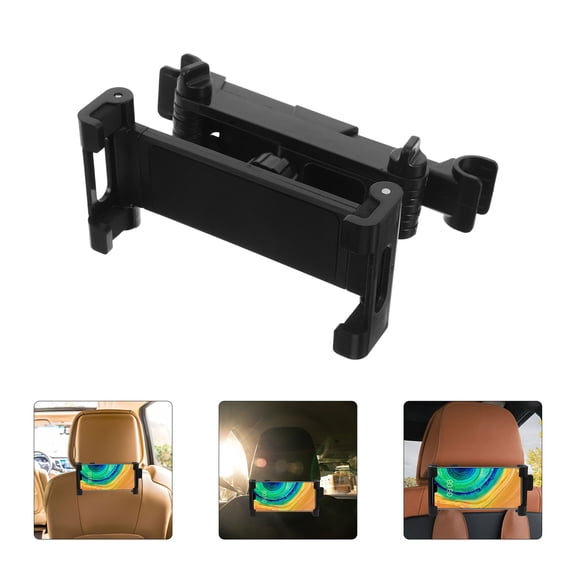 WEUVEB 1Pcs Tablet Holder for Car Backseat Black Plastic Stretchable with Adjustment