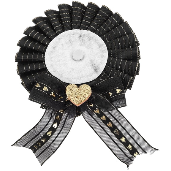 WEUVEB Lolita Badage Ribbons Black Satin for Versatile Celebrations