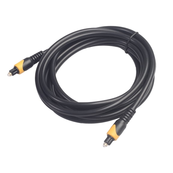 WEUVEB 1Set Black Pvc Port Optical Fiber Audio Cable For Home Theater And Gaming Consoles