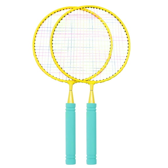 WEUVEB 1Set Blue Badminton Racket Lightweight Durable Comfortable Material for Family Sports
