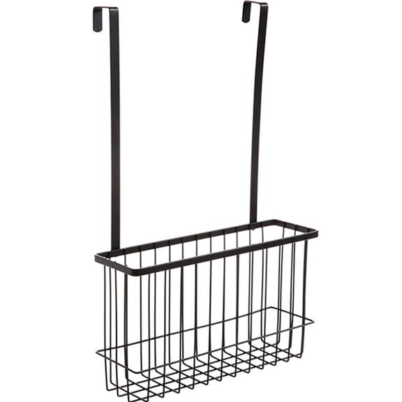 WEUVEB Cabinet Door Basket Hanging Basket Iron Organization Small Space Users 1Pack