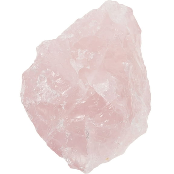 WEUVEB Decorative Crystal Stone Pink Quartz Art Craft 1Pcs 3.1x2.2x1.4in