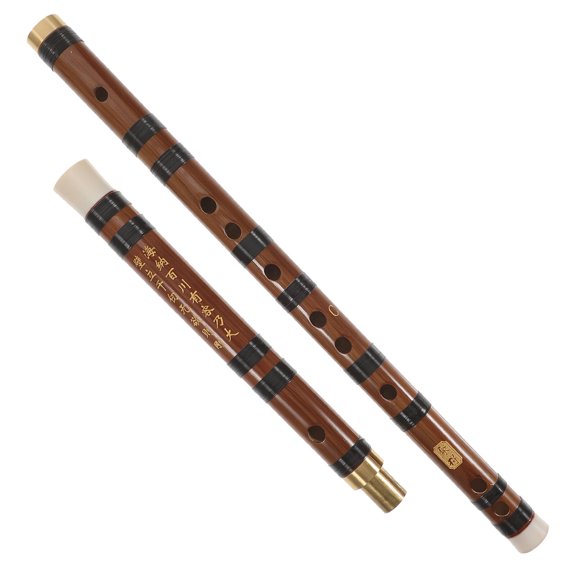 WEUVEB 1Set Professional Bamboo Flute Classic Chinese Woodwind Instrument with Smooth Surface and Easy Intonation