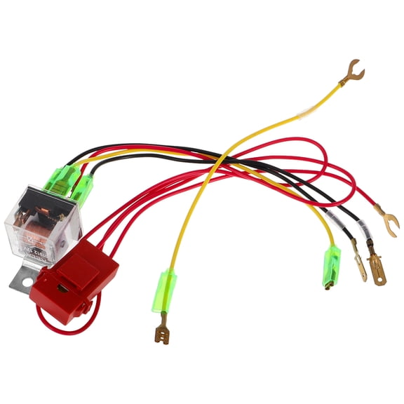 WEUVEB 1Set Easy Install Horn Wiring Harness Kit with Sturdy Plastic and Copper for Vehicles