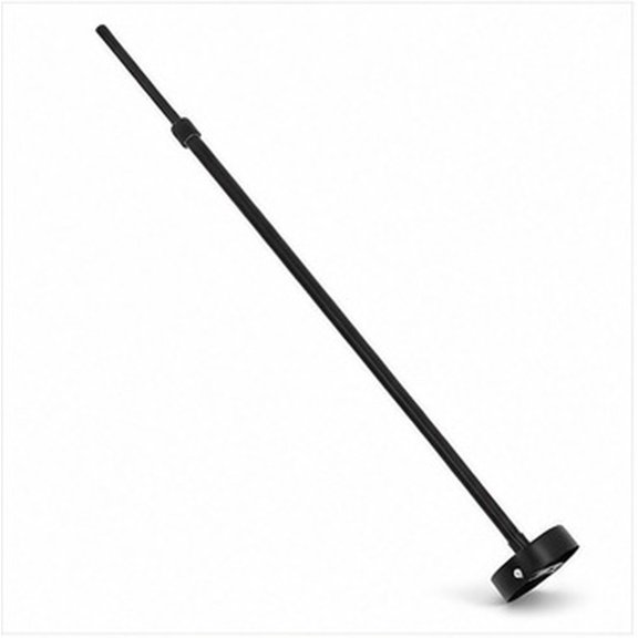WEUVEB 1Set Fluorescent Lamp Extension Rod Black Metal for Pendant Light Fixture Support