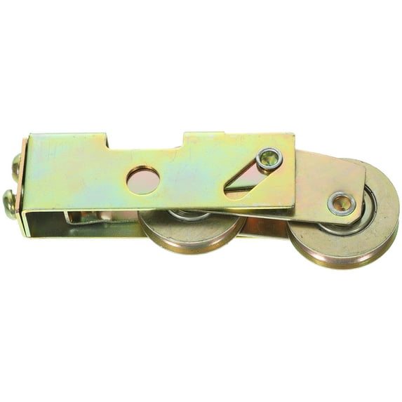 WEUVEB 1Set Golden Color Sliding Roller Wheel Replacement for Homeowners Patio Door Accessories