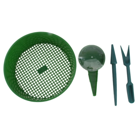 WEUVEB 1Set Green Plastic Transplanter Garden Planting Tool with Comfortable Handle