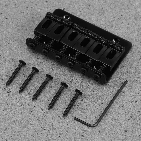 WEUVEB 1Set Guitar Tremolo Bridge Stabilizer Black Steel Top Loading Design for Electric Guitar Accessories