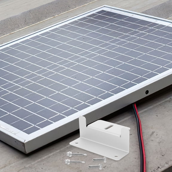 WEUVEB 1Set Lightweight Aluminum Alloy Solar Panel Stand Plated Silver for Easy Outdoor Installation
