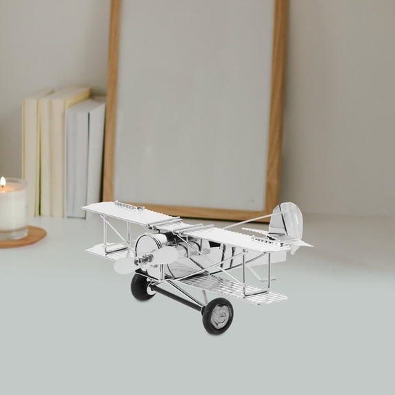 WEUVEB 1Set Model Airplane Vintage Collectible Iron For Home Decoration