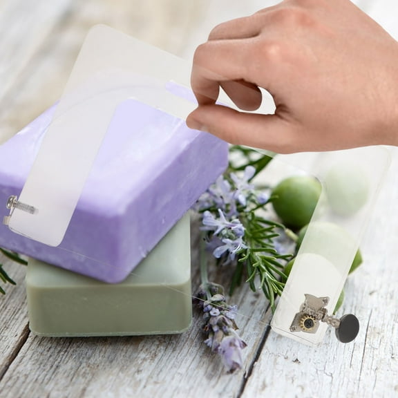 WEUVEB 1Set Soap Cutter Set for Diy Soap Making Set Practical Design Acrylic Metal
