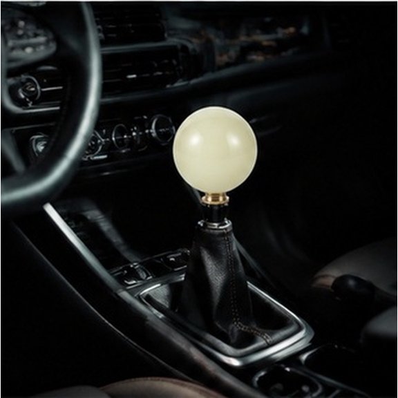 WEUVEB 1Set Universal Fit Glow in The Dark Acrylic Car Gear Shift Knob for Enhanced Night Driving