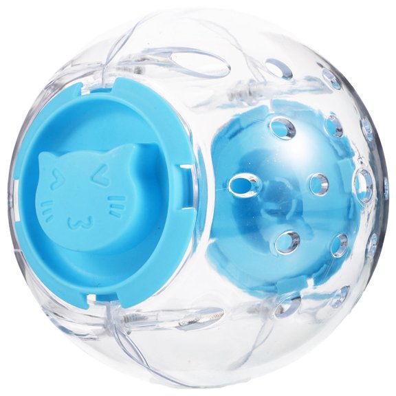 WEUVEB 1Set Sky Blue Hamster Exercise Wheel and Running Ball Combo for Small Pets Durable Safe Energy Burner