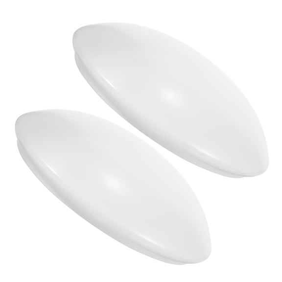 WEUVEB 2Pcs White Plastic Dome Ceiling Lamp Shades Easy Install Light Diffuser for Home Decor