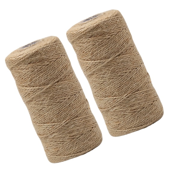 WEUVEB Khaki Jute Twine Natural Crafting String for Decor, Wrapping, Gardening and Home Projects