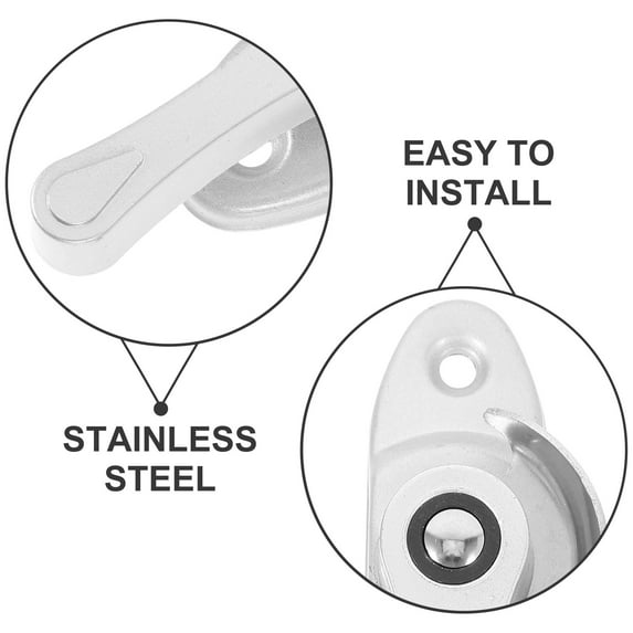 WEUVEB 2 Sets Stainless Steel Safety Window Locks for Home Security, Prevent Forced Entry and Window Damage