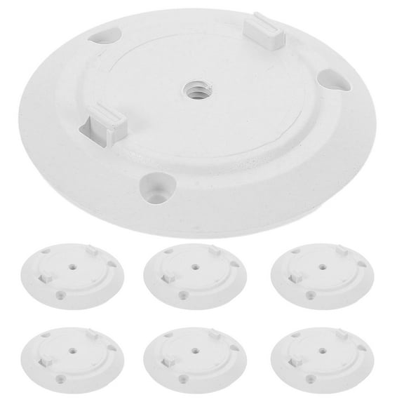 WEUVEB 20Pcs White Plastic Wall Mount Base for Cameras Featuring Quick Installation and Stability